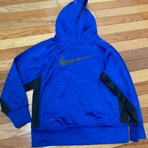 Nike Therma-Fit Youth Small Kids Royal Blue Hoodie Sweatshirt